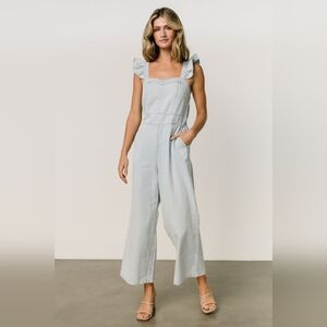 Baltic Born Madison Light Wash Denim Jumpsuit